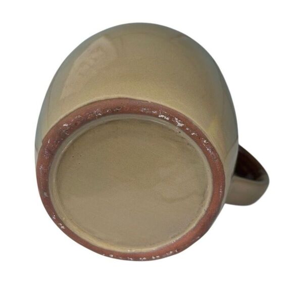 Vtg Stoneware Pitcher Jug 6" Two-toned Brown Glazed Finish Pottery With Handle - Picture 11 of 11